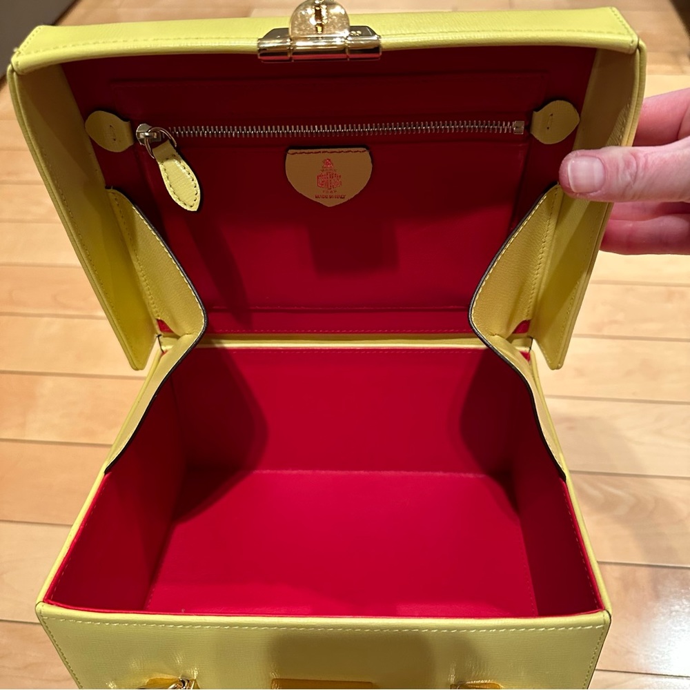 Mark Cross large special order box bag: lemon ice - Picture 5 of 16